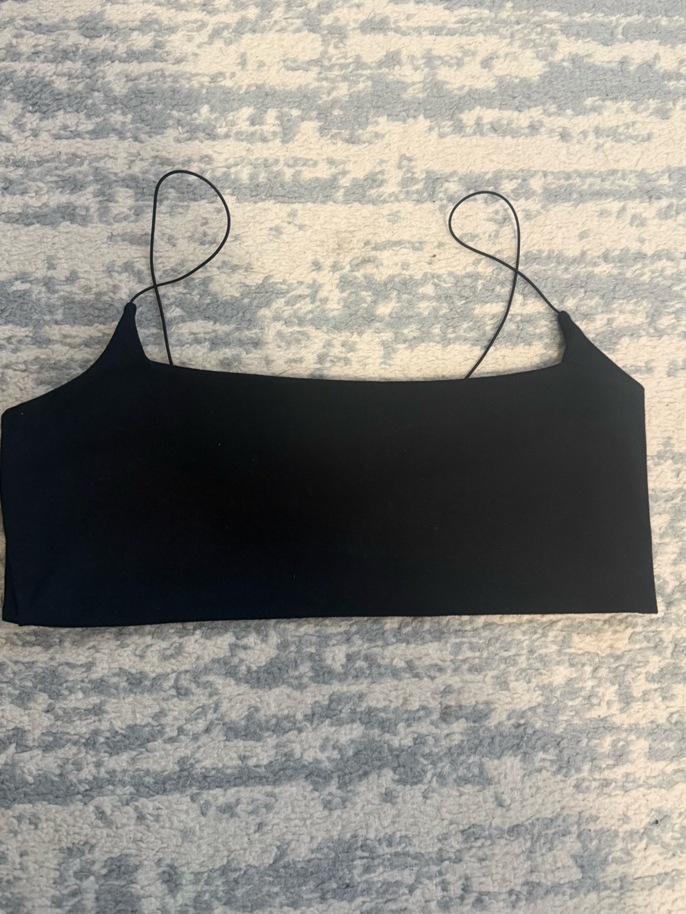 Joah Brown Black Skinny-Strap Bralette